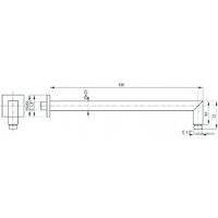 Держатель верхнего душа Deante Cascada NAC 049K - Превью изображения №2 — Интернет-магазин ПроЗаказ