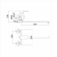Смеситель Fashun A2282-8 - Превью изображения №2 — Интернет-магазин ПроЗаказ
