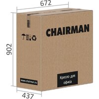 Офисное кресло CHAIRMAN Home 442 (ткань, Т-55 серый) - Превью изображения №6 — Интернет-магазин ПроЗаказ