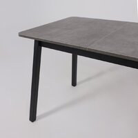 Кухонный стол Мамадома Tirk radial-110 раздвижной 110-142х70 (дымчатая керамика/черный) - Превью изображения №14 — Интернет-магазин ПроЗаказ