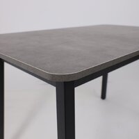 Кухонный стол Мамадома Tirk radial-110 раздвижной 110-142х70 (дымчатая керамика/черный) - Превью изображения №10 — Интернет-магазин ПроЗаказ