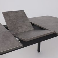 Кухонный стол Мамадома Tirk radial-110 раздвижной 110-142х70 (дымчатая керамика/черный) - Превью изображения №18 — Интернет-магазин ПроЗаказ