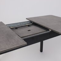 Кухонный стол Мамадома Tirk radial-110 раздвижной 110-142х70 (дымчатая керамика/черный) - Превью изображения №15 — Интернет-магазин ПроЗаказ