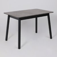 Кухонный стол Мамадома Tirk radial-110 раздвижной 110-142х70 (дымчатая керамика/черный) - Превью изображения №7 — Интернет-магазин ПроЗаказ