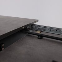 Кухонный стол Мамадома Tirk radial-110 раздвижной 110-142х70 (дымчатая керамика/черный) - Превью изображения №17 — Интернет-магазин ПроЗаказ