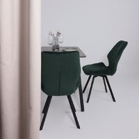 Кухонный стол Мамадома Tirk radial-110 раздвижной 110-142х70 (дымчатая керамика/черный) - Превью изображения №3 — Интернет-магазин ПроЗаказ