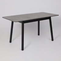 Кухонный стол Мамадома Tirk radial-110 раздвижной 110-142х70 (дымчатая керамика/черный) - Превью изображения №19 — Интернет-магазин ПроЗаказ