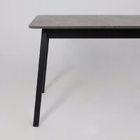 Кухонный стол Мамадома Tirk radial-110 раздвижной 110-142х70 (дымчатая керамика/черный) - Превью изображения №11 — Интернет-магазин ПроЗаказ