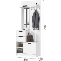 Тумба для обуви Стендмебель Руна ПР 01 (белый) - Превью изображения №6 — Интернет-магазин ПроЗаказ