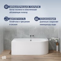 Ванна Lauter Bliss 180х80 L 21201081L - Превью изображения №4 — Интернет-магазин ПроЗаказ