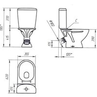 Унитаз напольный Cersanit Nick S-KO-NIC031-ST-P-w - Превью изображения №11 — Интернет-магазин ПроЗаказ