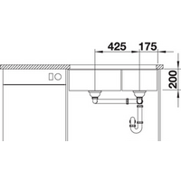 Кухонная мойка Blanco Subline 480/320-U (кофе) 523593 - Превью изображения №4 — Интернет-магазин ПроЗаказ