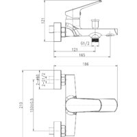 Смеситель Cersanit Flavis 63035 - Превью изображения №2 — Интернет-магазин ПроЗаказ