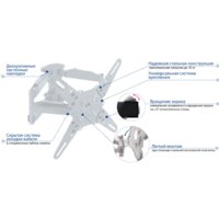 Кронштейн для телевизора Kromax ATLANTIS-45 (белый) - Превью изображения №3 — Интернет-магазин ПроЗаказ