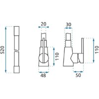 Смеситель Rea Icon REA-B5682 (черный/золотой) - Превью изображения №6 — Интернет-магазин ПроЗаказ