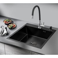 Кухонная мойка РМС MR-5050BL (с корзиной и дозатором) - Превью изображения №3 — Интернет-магазин ПроЗаказ