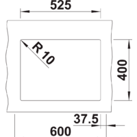Кухонная мойка Blanco Rotan 340/160-U 523078 (белый) - Превью изображения №3 — Интернет-магазин ПроЗаказ