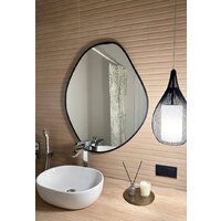 Зеркало EMZE Led с подсветкой и УФ-окантовкой 76x92 LED.UV.NF.76.92.CHE.4K (черный) - Превью изображения №3 — Интернет-магазин ПроЗаказ