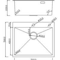 Кухонная мойка Roxen Simple 560220-55 сатин (с коландером и дозатором) - Превью изображения №15 — Интернет-магазин ПроЗаказ