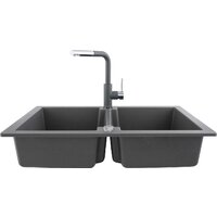 Кухонная мойка Kernau KGS A 80 2B Grey Metallic - Превью изображения №2 — Интернет-магазин ПроЗаказ