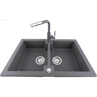 Кухонная мойка Kernau KGS A 80 2B Grey Metallic - Превью изображения №3 — Интернет-магазин ПроЗаказ