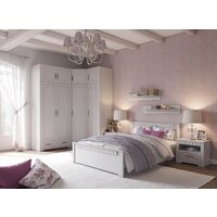 Кровать Мебельград Прованс с ортопедическим основанием 120x200 (бодега белая/платина премиум) - Превью изображения №2 — Интернет-магазин ПроЗаказ