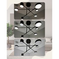 Люстра средней высоты Mirastyle Диод XL-21015/3+3 BK - Превью изображения №6 — Интернет-магазин ПроЗаказ