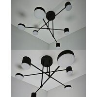 Люстра средней высоты Mirastyle Диод XL-21015/3+3 BK - Превью изображения №12 — Интернет-магазин ПроЗаказ