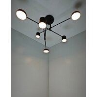 Люстра средней высоты Mirastyle Диод XL-21015/3+3 BK - Превью изображения №11 — Интернет-магазин ПроЗаказ