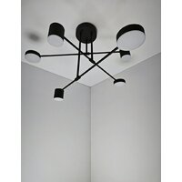 Люстра средней высоты Mirastyle Диод XL-21015/3+3 BK - Превью изображения №7 — Интернет-магазин ПроЗаказ