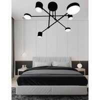 Люстра средней высоты Mirastyle Диод XL-21015/3+3 BK - Превью изображения №3 — Интернет-магазин ПроЗаказ