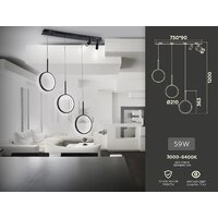 Подвесная люстра Ambrella light Comfort FL5278 - Превью изображения №7 — Интернет-магазин ПроЗаказ