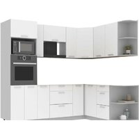 Интерлиния Мила Лайт 1.68x2.4 правая без столешницы (белый платинум)