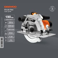Дисковая (циркулярная) пила Daewoo Power DAS 1600-190L - Превью изображения №2 — Интернет-магазин ПроЗаказ