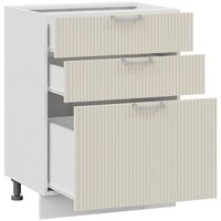 Шкаф напольный Трия Кимберли 1Н6Я3 (белый/крем) - Превью изображения №2 — Интернет-магазин ПроЗаказ