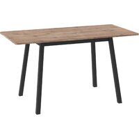 Кухонный стол Мамадома Tirk radial-110 раздвижной 110-142х70 (дуб веллингтон/черный) - Превью изображения №2 — Интернет-магазин ПроЗаказ