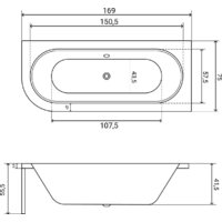 Ванна Lauter Bliss 170х75 P 21201072P - Превью изображения №30 — Интернет-магазин ПроЗаказ
