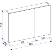  Lauter Шкаф с зеркалом Mia 80 (белый глянец) - Превью изображения №4 — Интернет-магазин ПроЗаказ