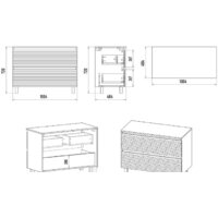  Brevita Тумба под умывальник Dakota 100 DAK-07100-19/01-2Я - Превью изображения №13 — Интернет-магазин ПроЗаказ