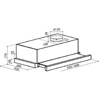 Кухонная вытяжка LEX Hubble 500 (нержавеющая сталь) - Превью изображения №5 — Интернет-магазин ПроЗаказ