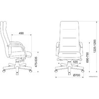 Офисное кресло Бюрократ T-9927WALNUT (слоновая кость) - Превью изображения №5 — Интернет-магазин ПроЗаказ