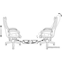 Офисное кресло Бюрократ T-9927WALNUT (слоновая кость) - Превью изображения №6 — Интернет-магазин ПроЗаказ