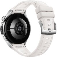 Умные часы Huawei Watch 5 42 мм (серебристый, с белым силиконовым ремешком, международная версия) - Превью изображения №2 — Интернет-магазин ПроЗаказ