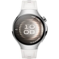 Умные часы Huawei Watch 5 42 мм (серебристый, с белым силиконовым ремешком, международная версия) - Превью изображения №3 — Интернет-магазин ПроЗаказ