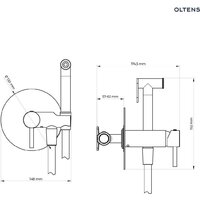 Смеситель с лейкой для биде Oltens Molle 31100300 - Превью изображения №2 — Интернет-магазин ПроЗаказ