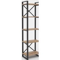 Hype Mebel Стандарт 50x170 (черный/дуб галифакс натуральный)