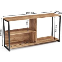 Тумба Mio Tesoro Codi Loft (дуб золотой крафт/черный) - Превью изображения №5 — Интернет-магазин ПроЗаказ