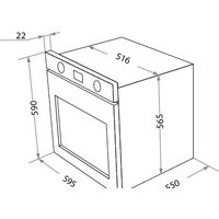 Электрический духовой шкаф HOMSair OES657BK - Превью изображения №2 — Интернет-магазин ПроЗаказ