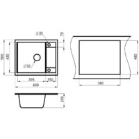 Кухонная мойка Granula GR-6002 (шварц) - Превью изображения №3 — Интернет-магазин ПроЗаказ