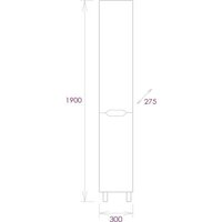  Onika Шкаф-пенал Айленд 30 403081 (белый) - Превью изображения №6 — Интернет-магазин ПроЗаказ